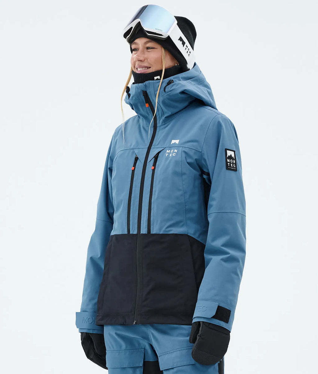 Cloud W Skijacke Damen Blue Steel/Black