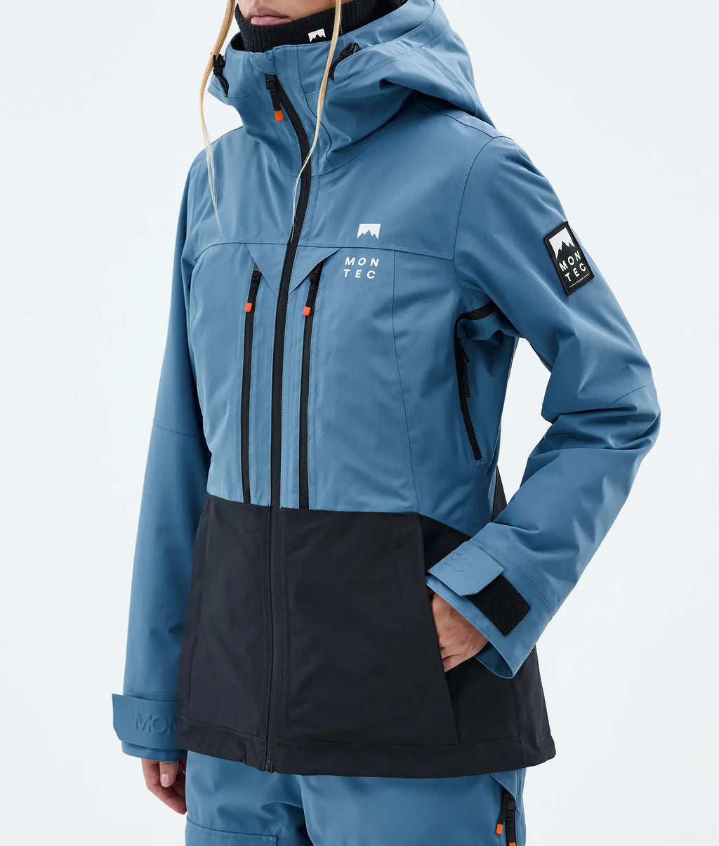 Cloud W Skijacke Damen Blue Steel/Black