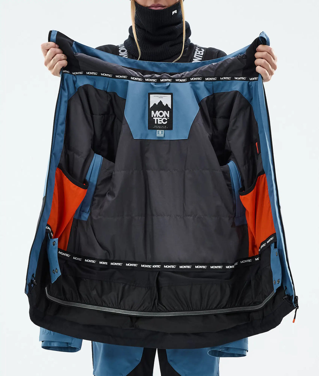 Cloud W Skijacke Damen Blue Steel/Black