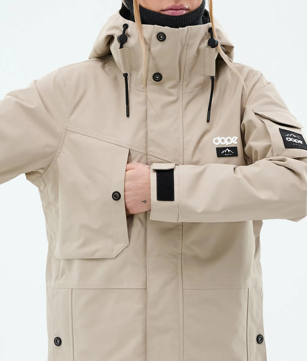Adept W Snowboard Jacket Women Sand