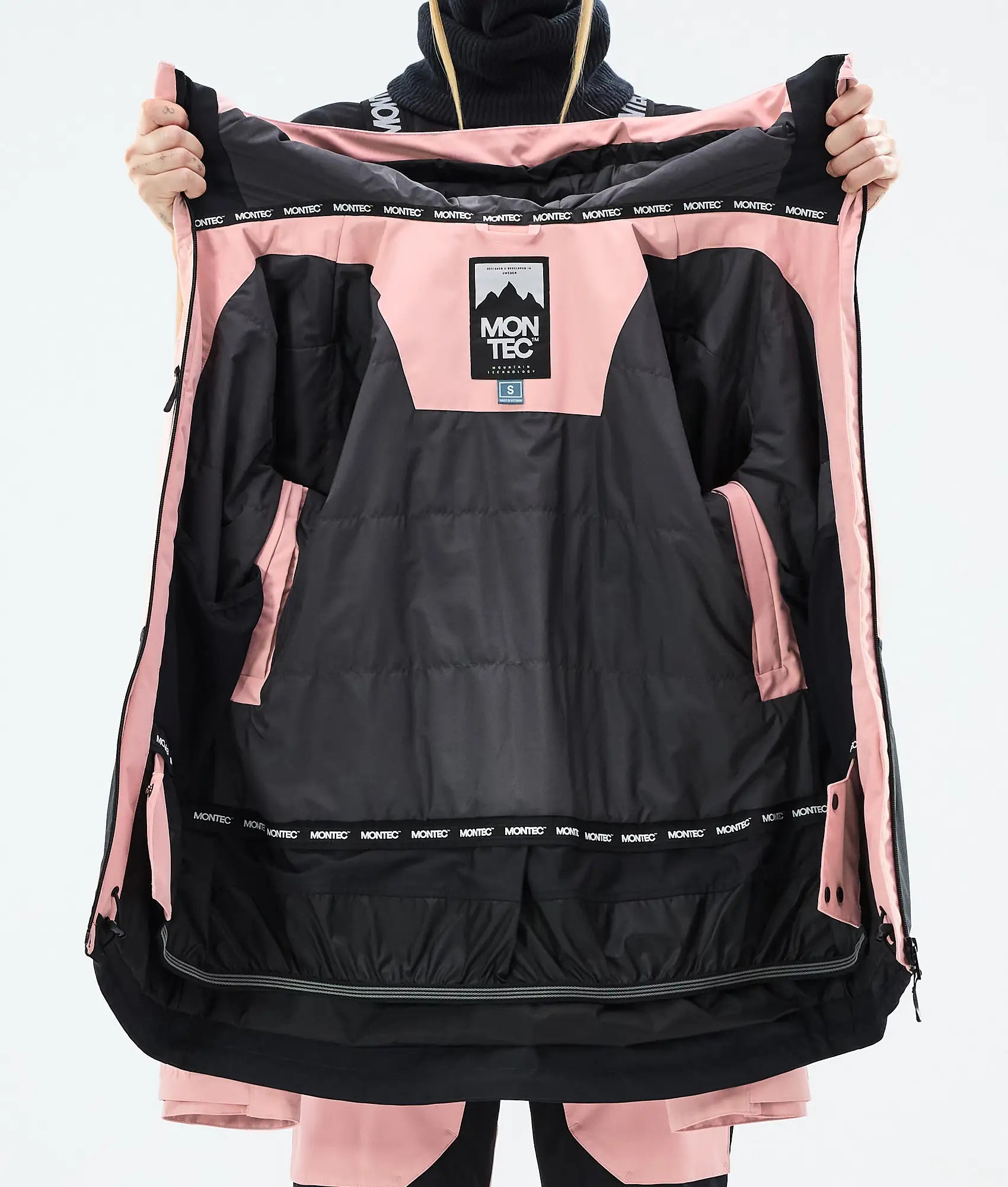 Cloud W Skijacke Damen Soft Pink/Black