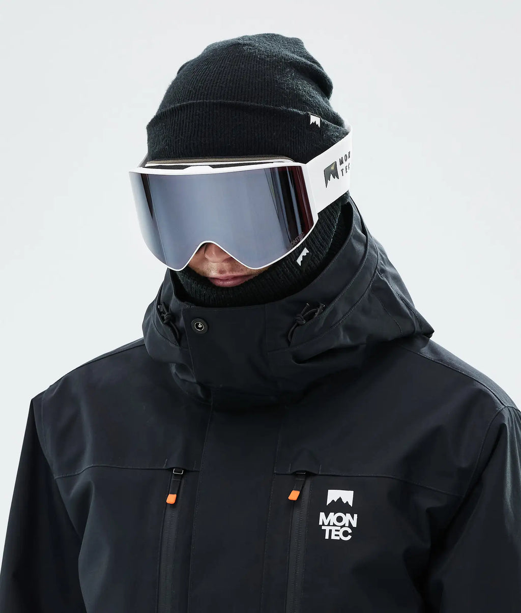 Kob Skibrille White W/White Black Mirror