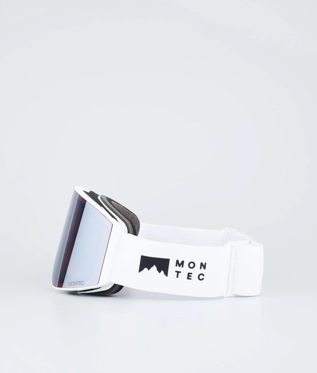 Kob Skibrille White W/White Black Mirror