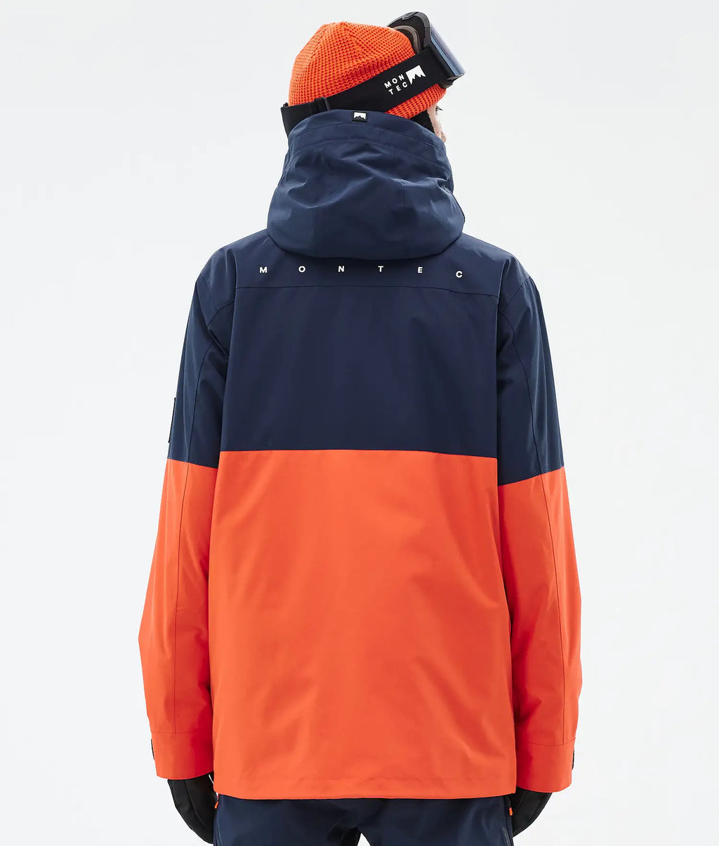 Doom Ski Jacket Men Dark Blue/Black/Orange