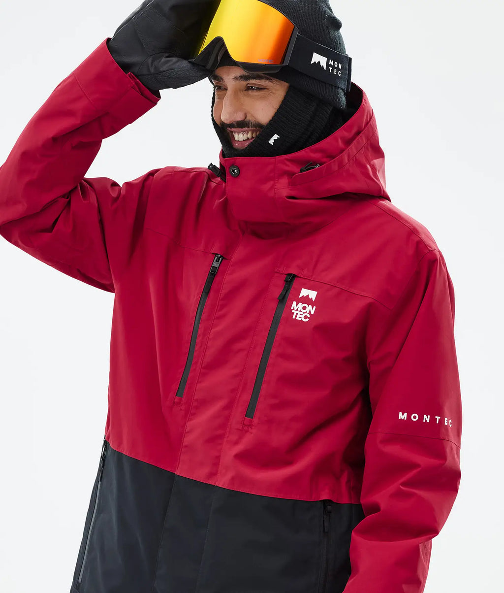 Fawk Ski Jacket Men Deep Red/Black