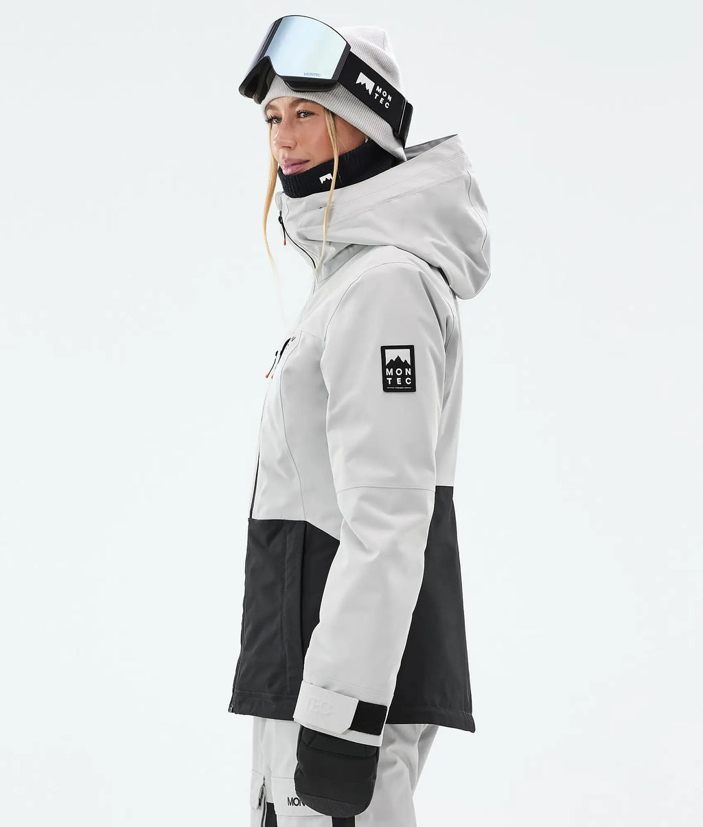 Cloud W Skijacke Damen Light Grey/Black