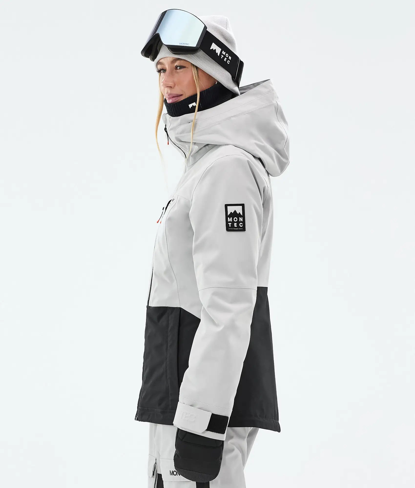 Cloud W Skijacke Damen Light Grey/Black