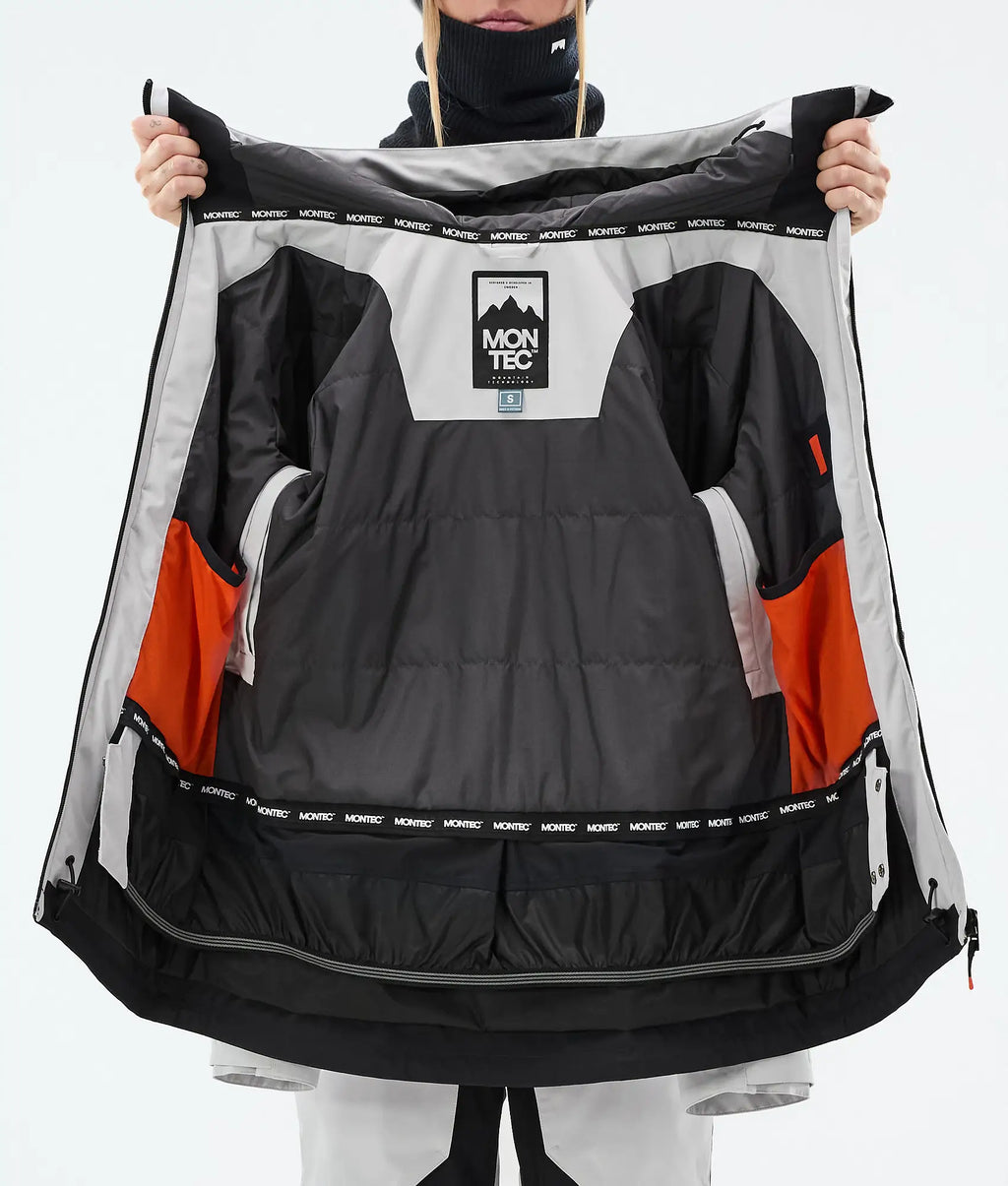 Cloud W Skijacke Damen Light Grey/Black