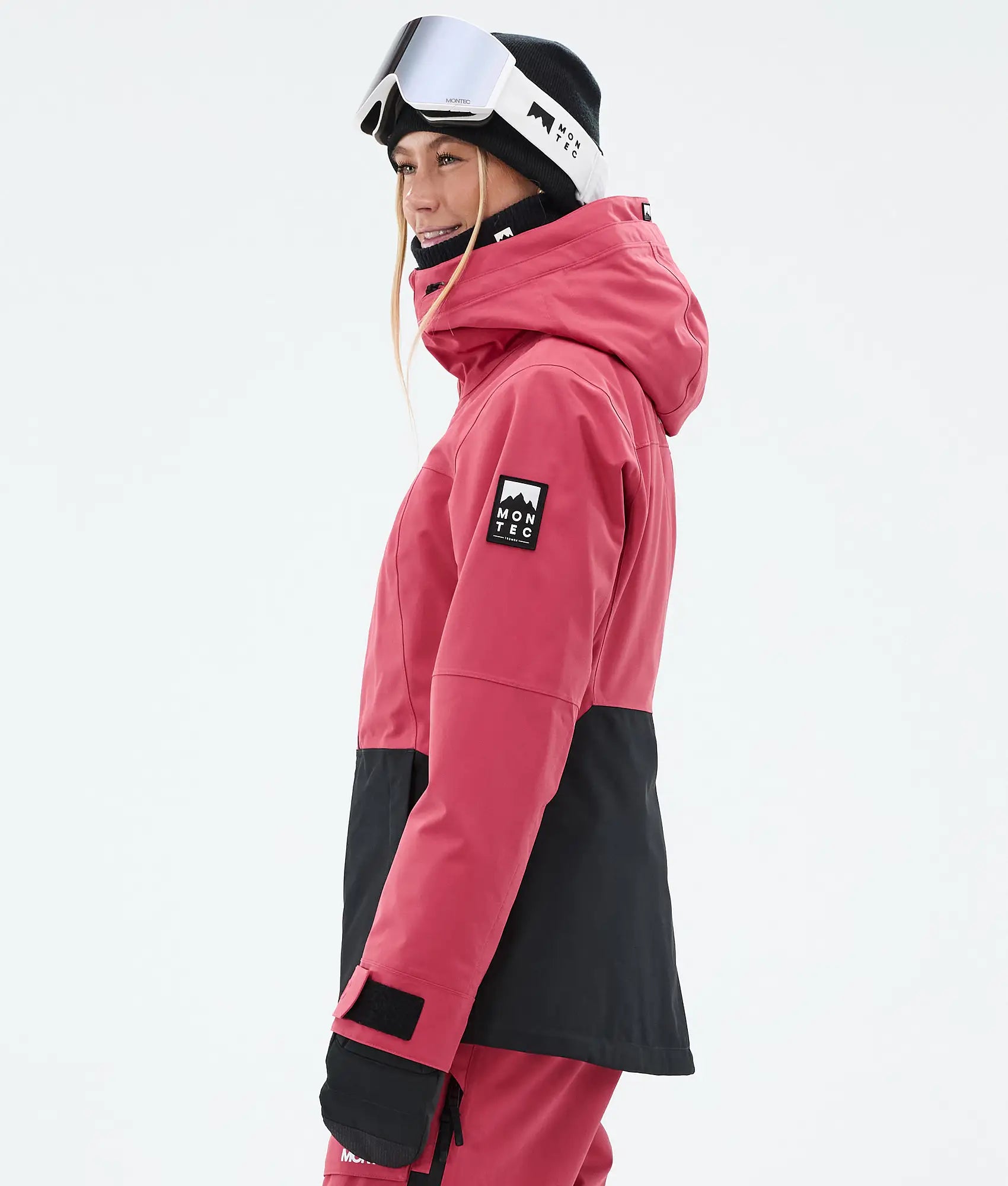 Cloud W Skijacke Damen Light Red/Black