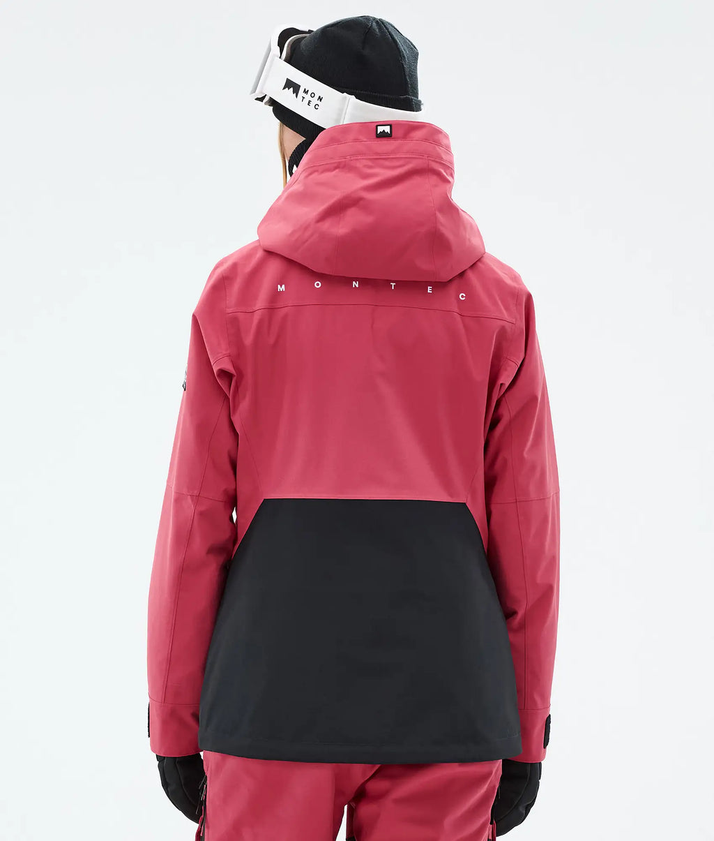 Cloud W Skijacke Damen Light Red/Black