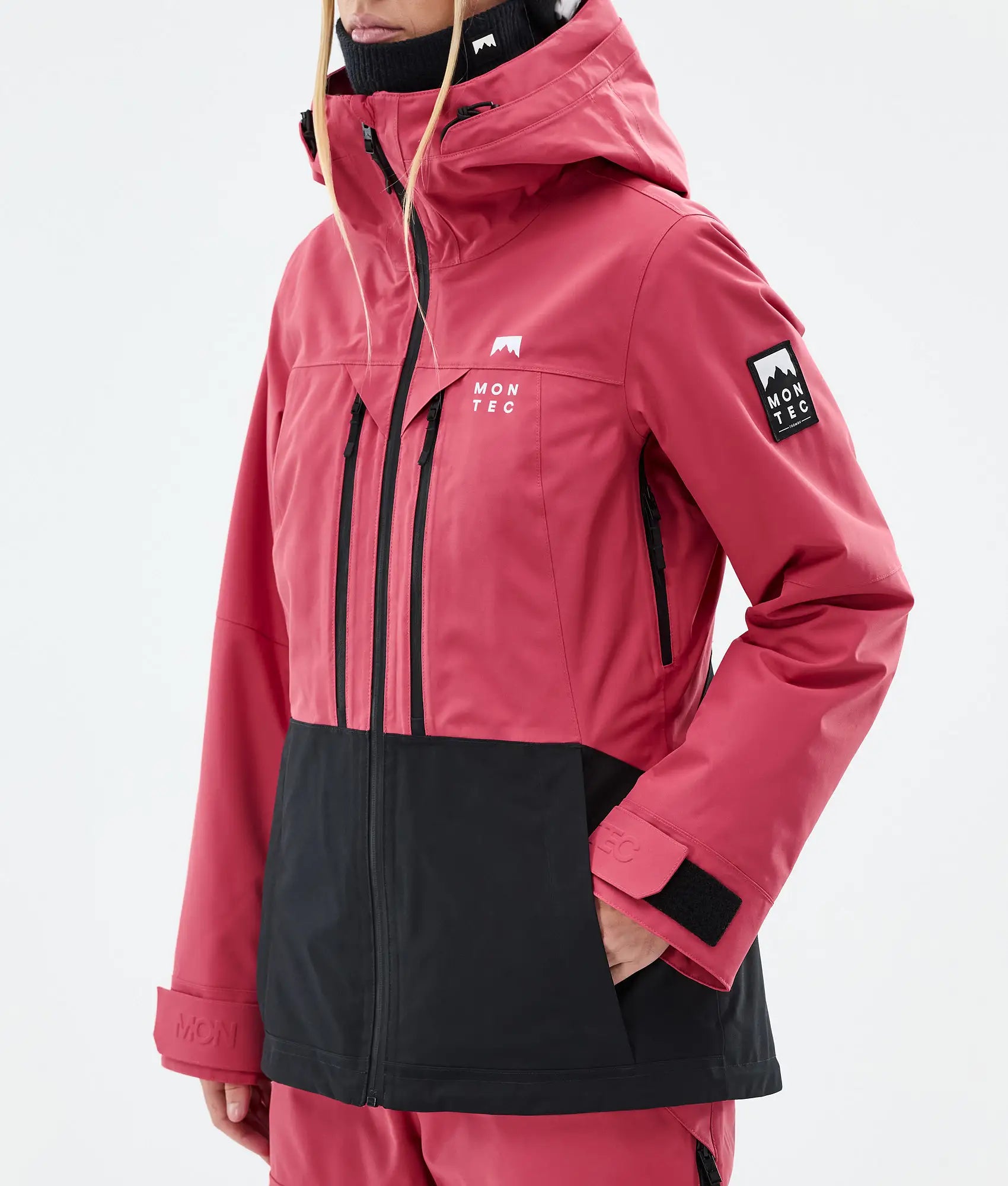 Cloud W Skijacke Damen Light Red/Black