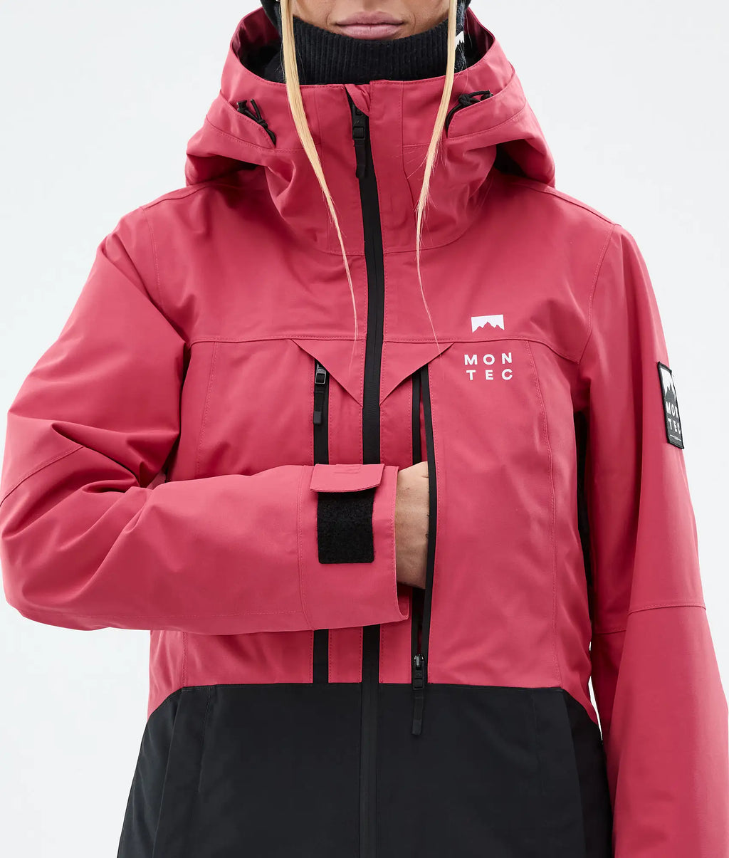 Cloud W Skijacke Damen Light Red/Black