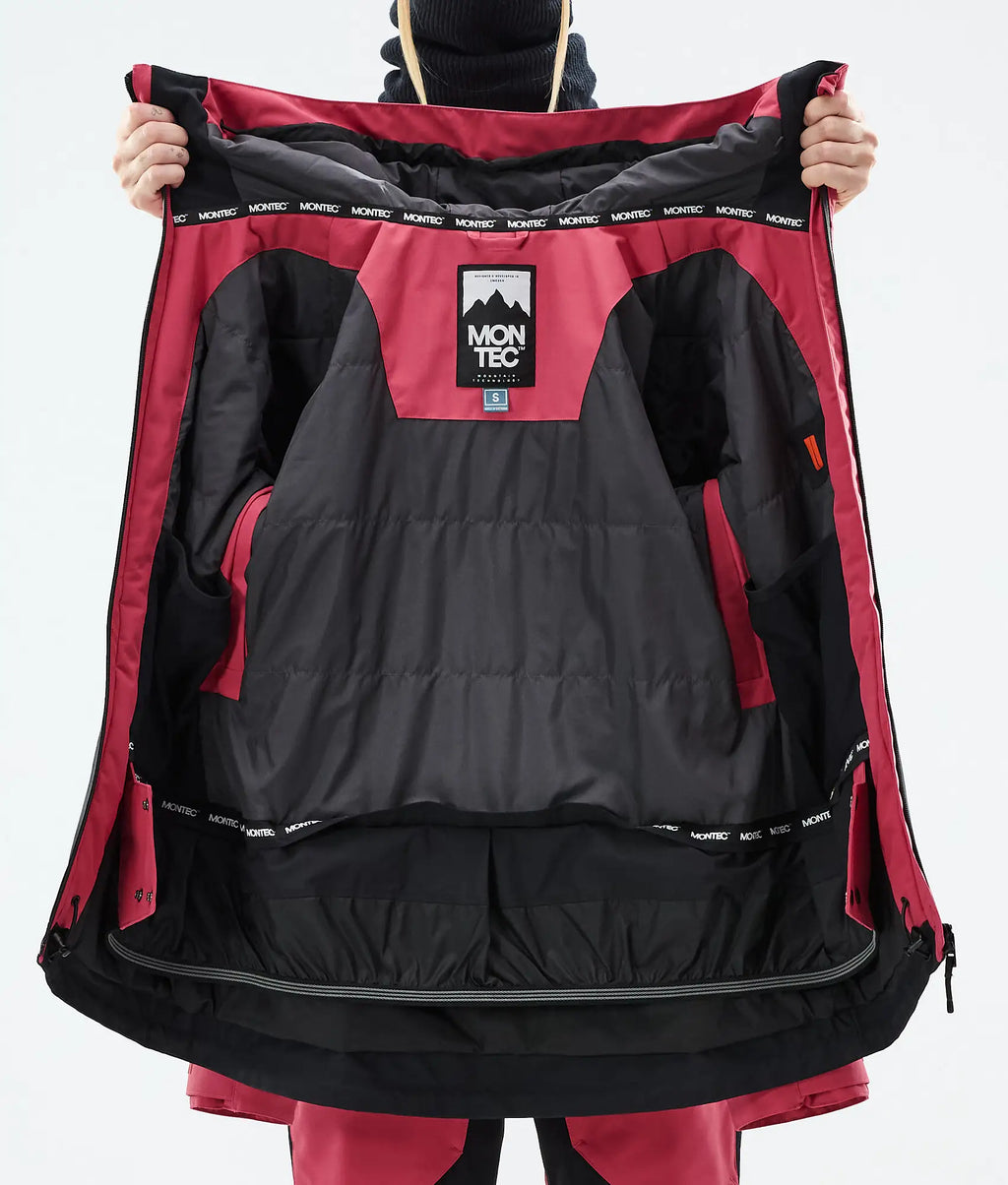 Cloud W Skijacke Damen Light Red/Black