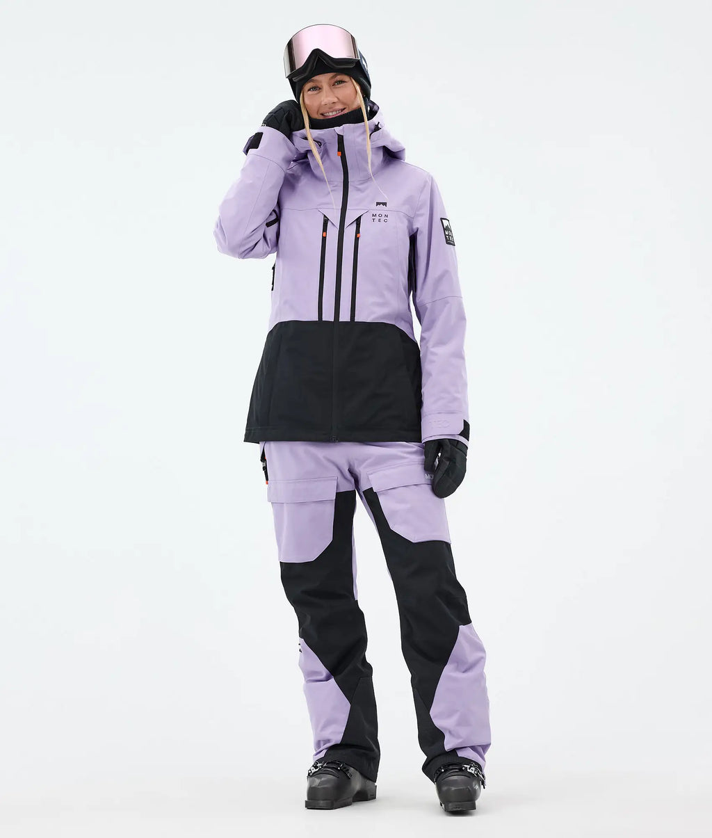 Cloud W Skijacke Damen Faded Violet/Black