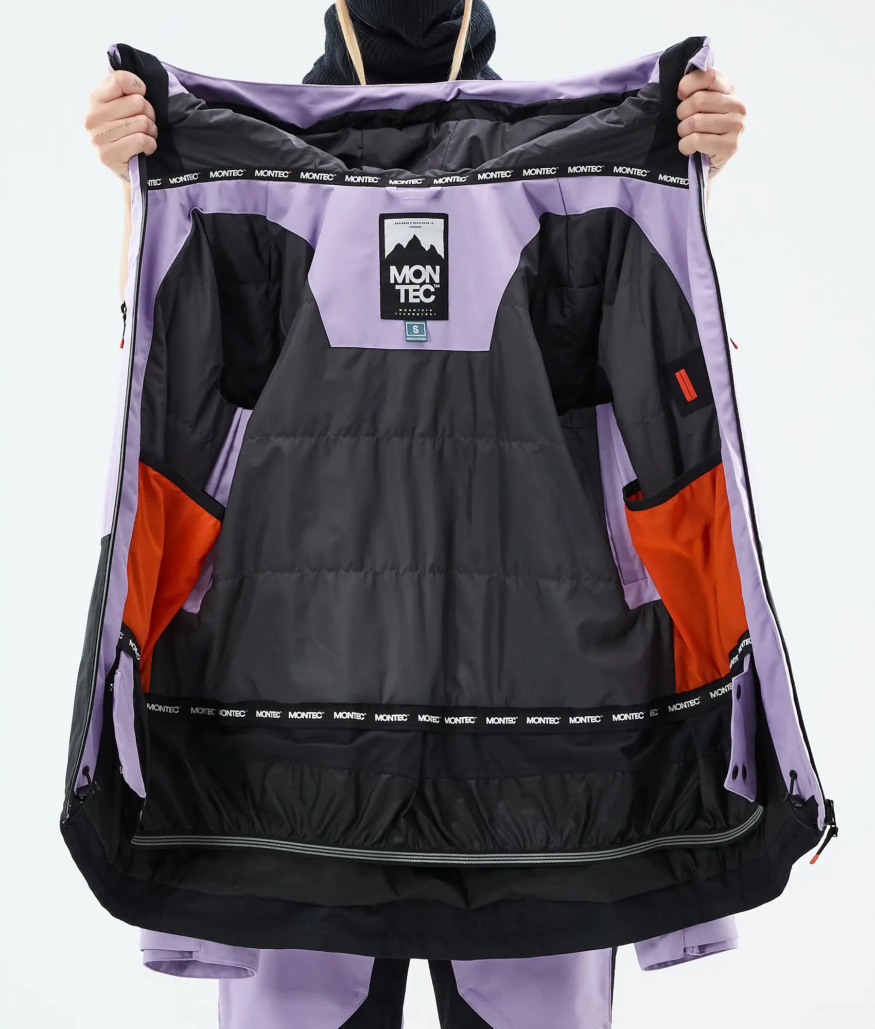Cloud W Skijacke Damen Faded Violet/Black