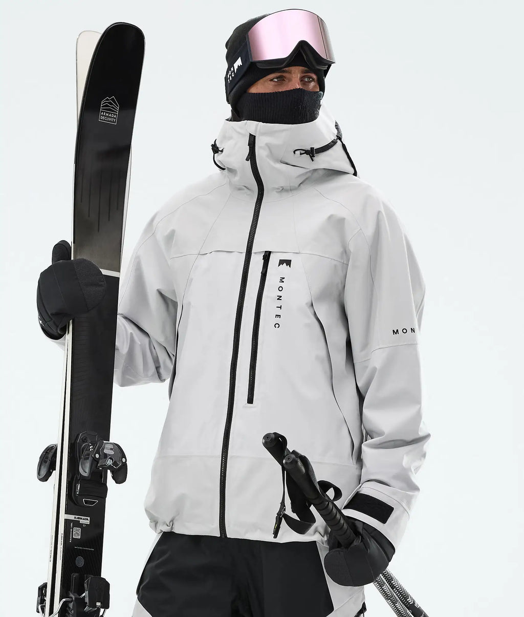 Truston Skijacke Herren Light Grey
