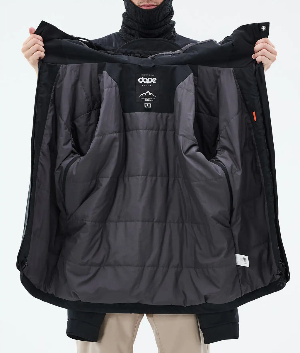 Blizzard Full Zip Snowboard Jacket Men Black