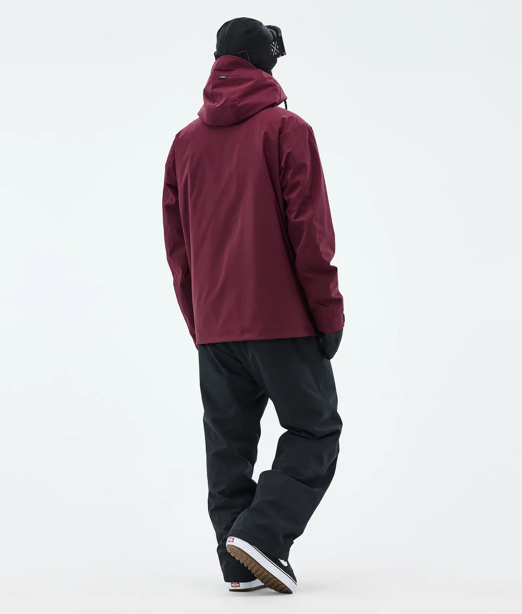 Blizzard Full Zip Snowboard Jacket Men Burgundy