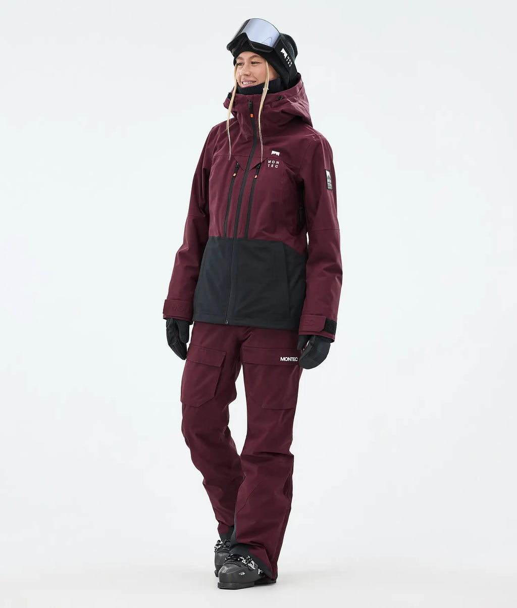 Kirin W Ski Pants Women Burgundy
