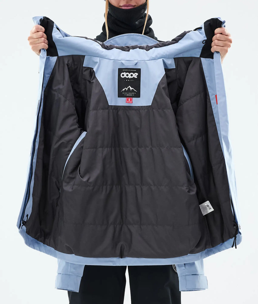 Stardust W Full-Zip - Snowboardjacke Damen Moss Light Blue
