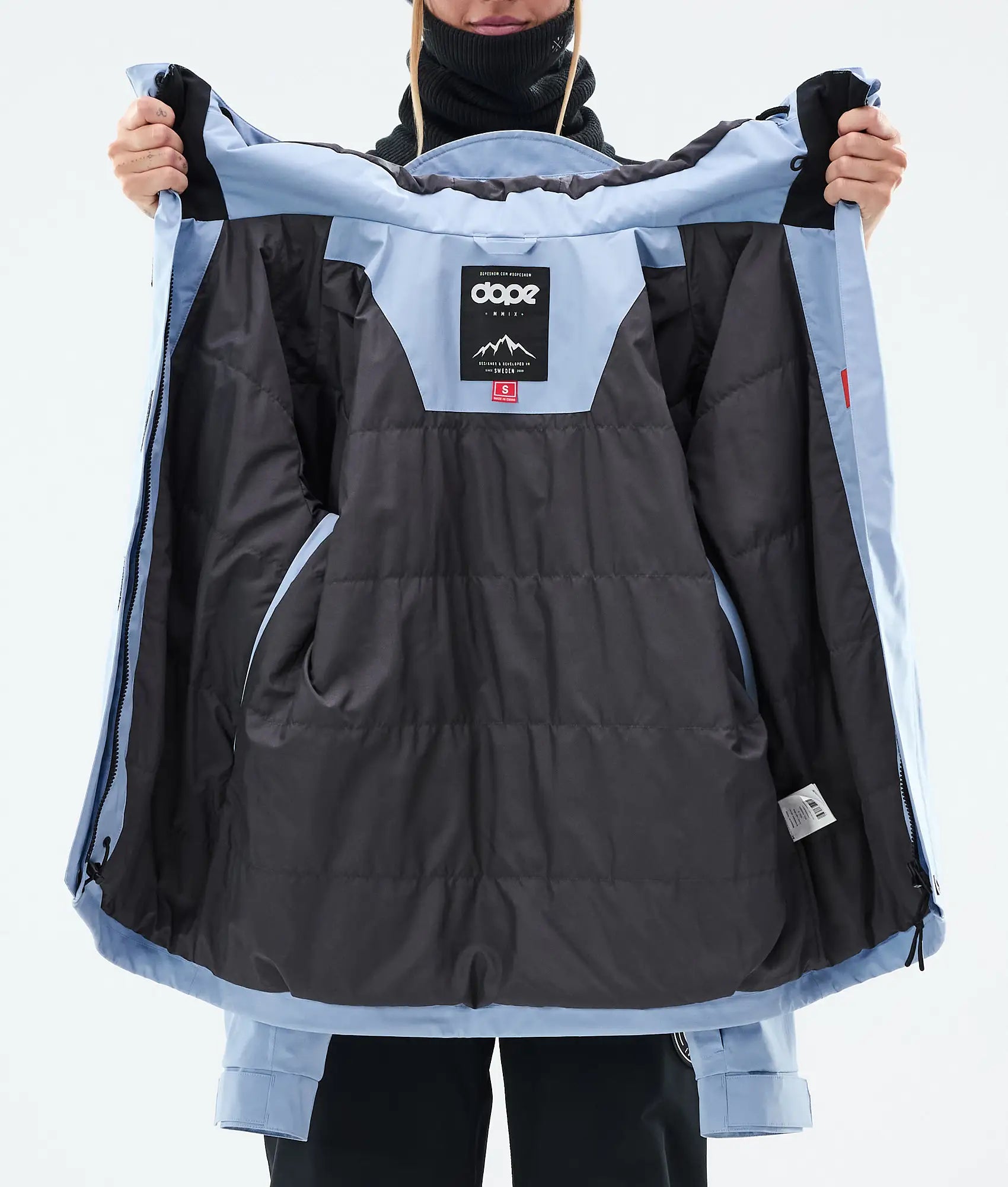 Stardust W Full-Zip - Snowboardjacke Damen Moss Light Blue