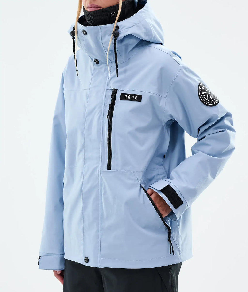 Stardust W Full-Zip - Snowboardjacke Damen Moss Light Blue