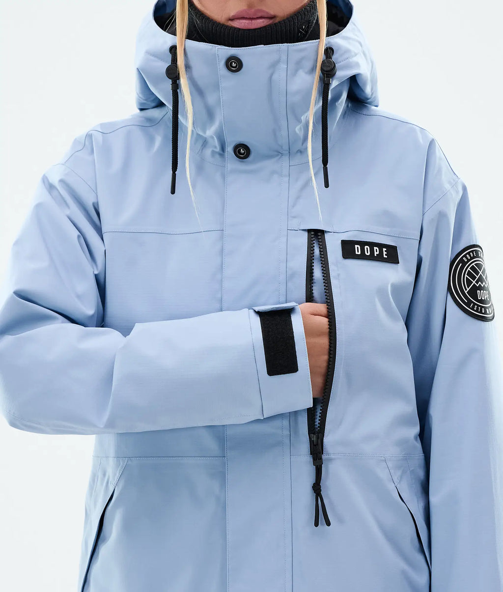 Stardust W Full-Zip - Snowboardjacke Damen Moss Light Blue