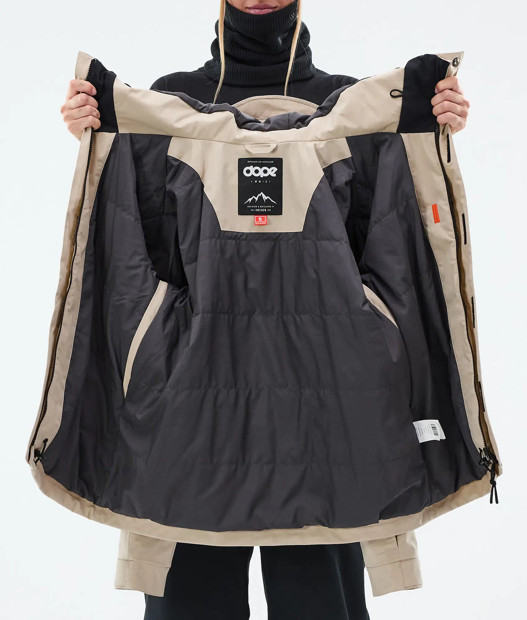 Stardust W Full-Zip - Snowboardjacke Damen Sand